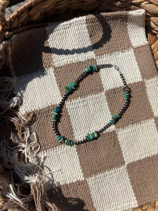 Turquoise & Sterling pearls