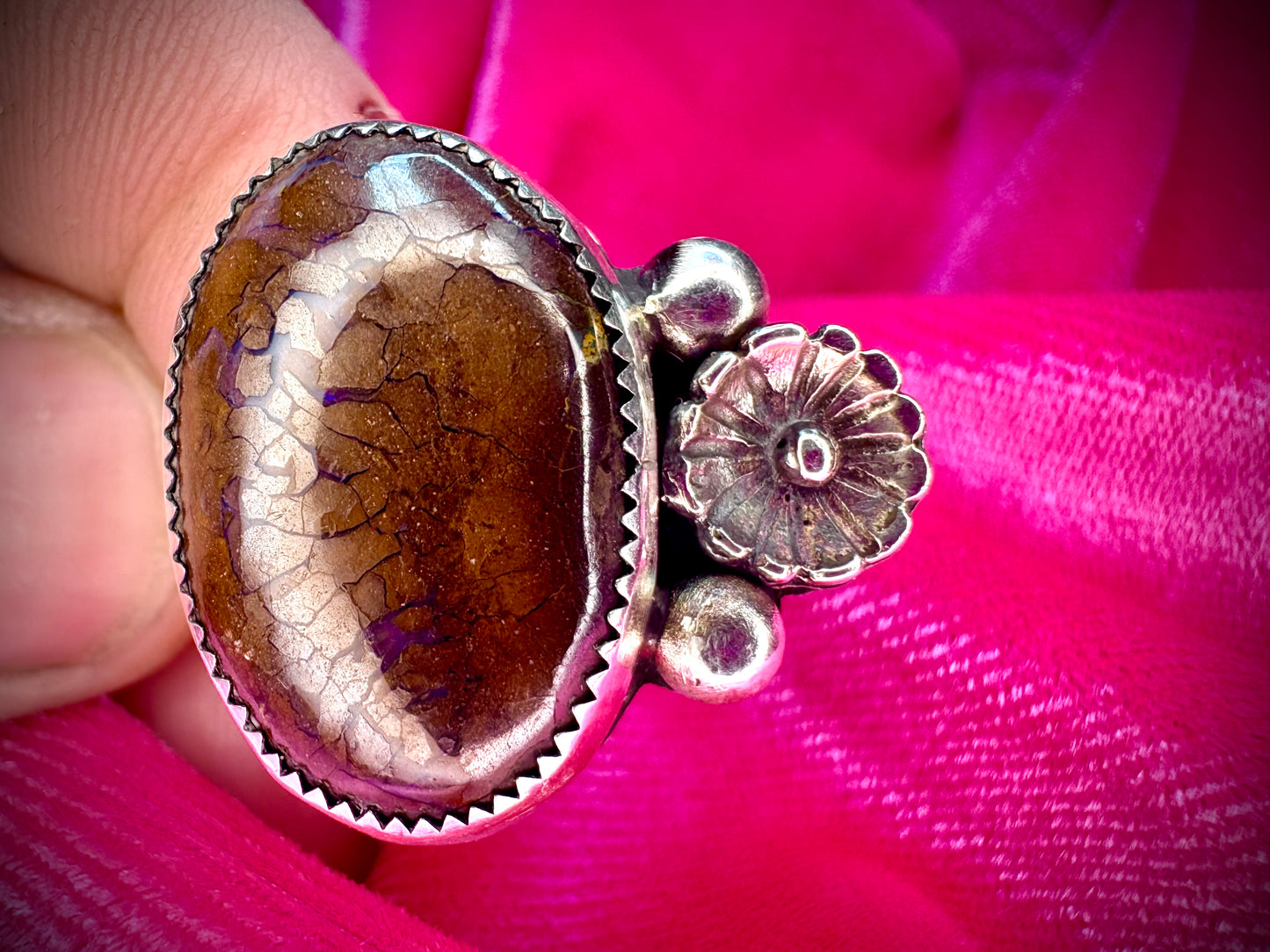 Boulder Opal ring