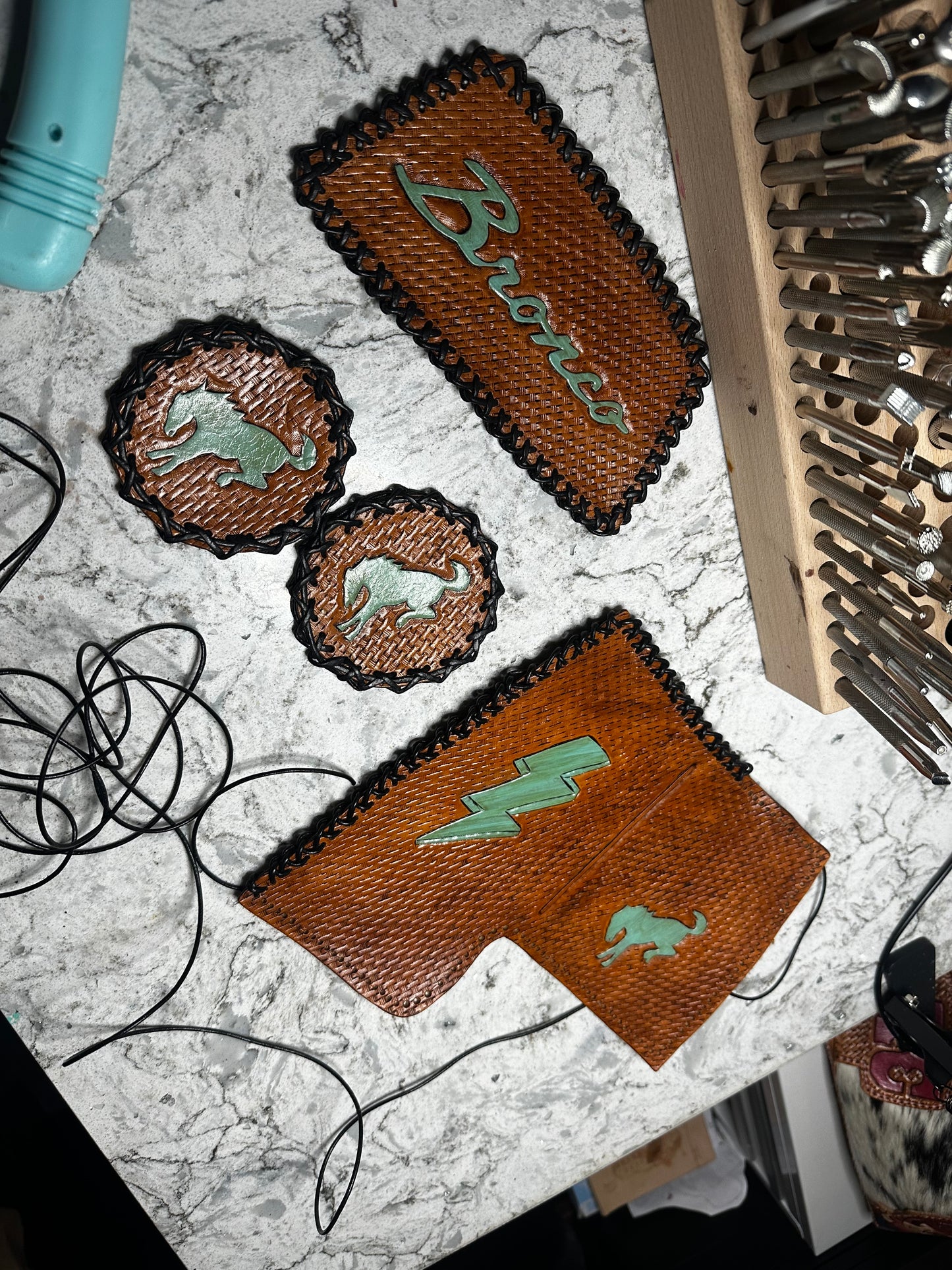 Custom leather accessories